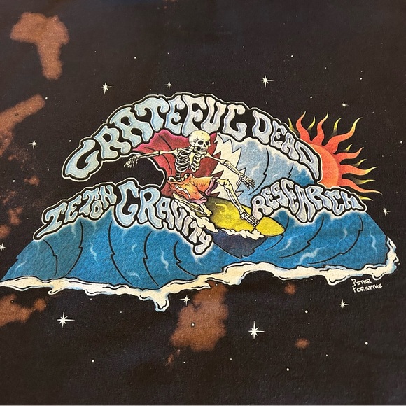 Grateful Dead Tie Dye Hooded Sweatshirt Concert Tour Band Peter Forsythe XXL - Picture 6 of 9